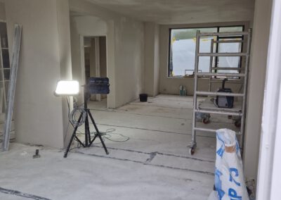 Stucwerk volledige woonkamer